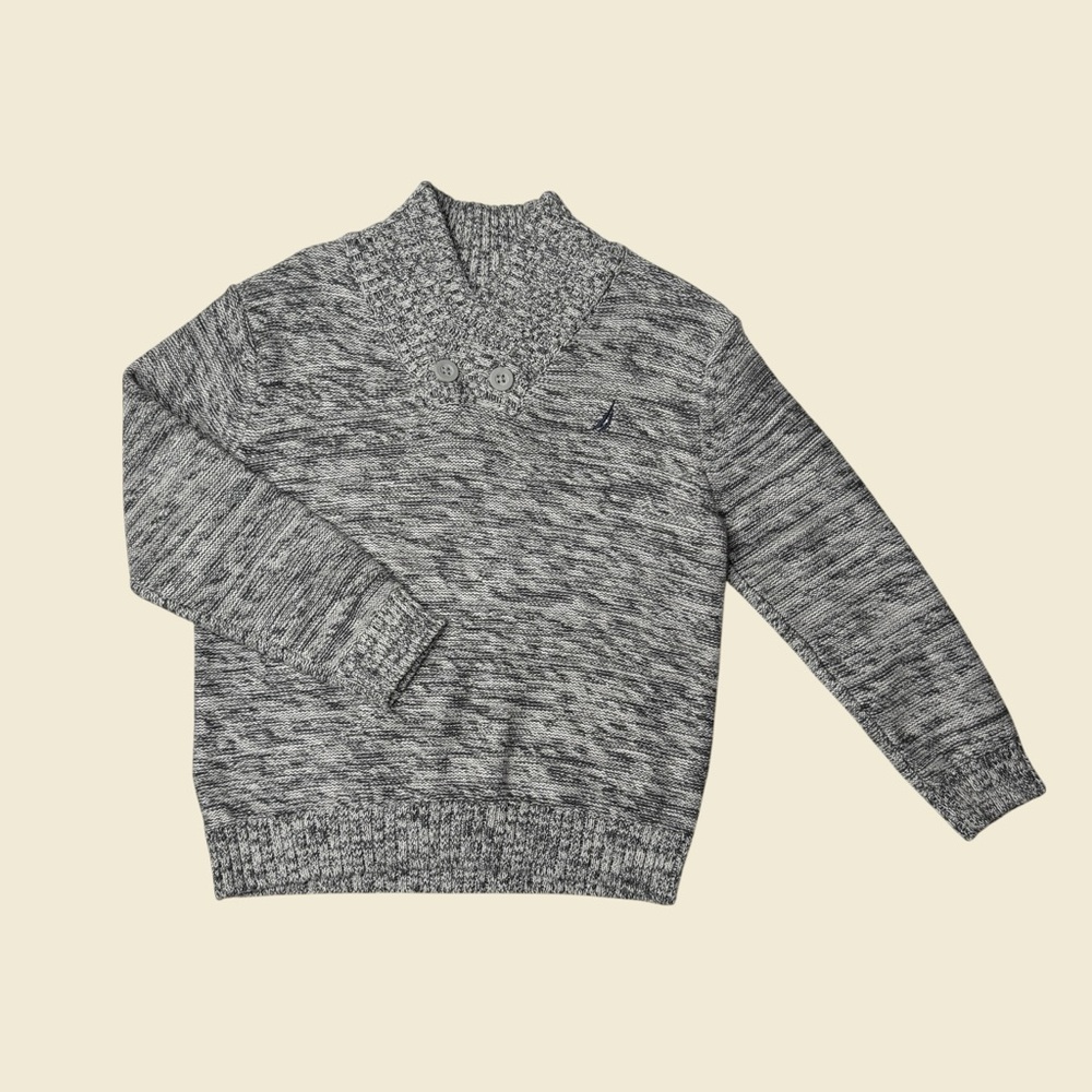 Nautica Men's Marled Gray Turtleneck Sweater